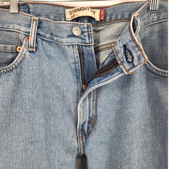 Levi’s 505 Men’s Straight Fit Jeans Light Wash 34x32 100% Cotton - Picture 5 of 10